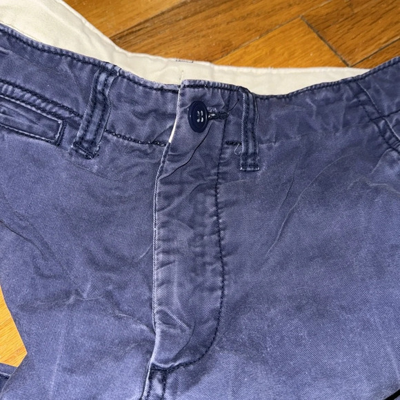 💥GAP KIDS BOYS NAVY BLUE LINED PANTS BOTTOMS 16 REG COTTON CHINO 2016 Collection - Picture 5 of 12